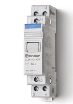 22.24 12V DC ΡΕΛΕ ΙΣΧΥΟΣ ΤΥΠΟΥ ΑΣΦΑΛΕΙΑΣ 20A 22.24.9.012.4000