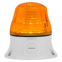 MICROLAMP LED ΠΟΡΤΟΚΑΛΙ FLASH/ΣΥΝ. ΦΩΤΙΣΜΟΣ 12V-24V AC/DC