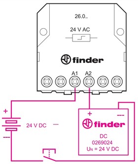 ΜΕΤΑΤΡΟΠΕΑΣ ΑΠΟ 24V DC ΣΕ 24V AC ΣΕΙΡΑΣ 26