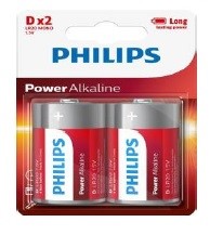 ΜΠΑΤΑΡΙΑ D PHILIPS POWER ALKALINE ( 2 TMX / BLISTER )