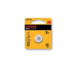ΜΠΑΤΑΡΙΑ CR1616 KODAK ULTRA LITHIUM  ( 2 TMX / BLISTER )